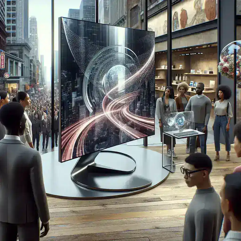 "Samsung Odyssey G9 monitor launch event in Jakarta featuring immersive 3D technology"